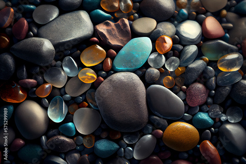 Stones background. Pebbles.
