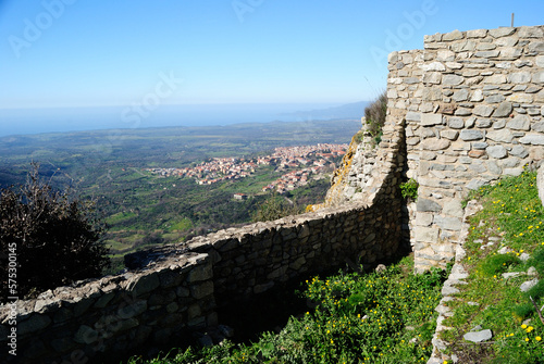 Il paese di Cuglieri visto dal Castello del Montiferru  photo