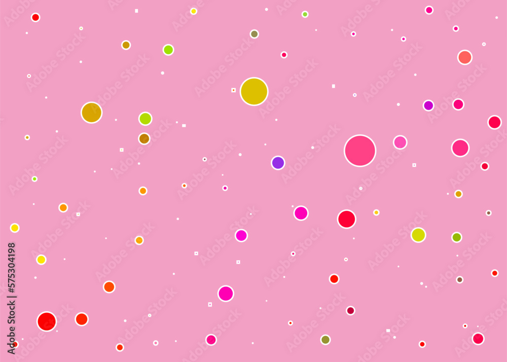 vector image with confetti on a pink background vector image with confetti on a pink background