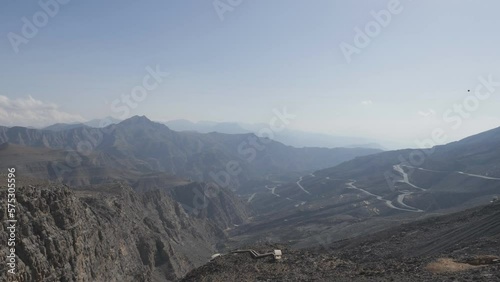 A high angle view of the mountains in the Middle East.