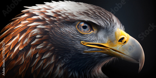 Eeagle Background, Blue eyes, Gernerative AI