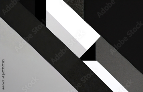 a black and white abstract background with a diagonal design in the middle of the image, with a diagonal stripe, Bauhaus, angular, a 3D render, geometric abstract art