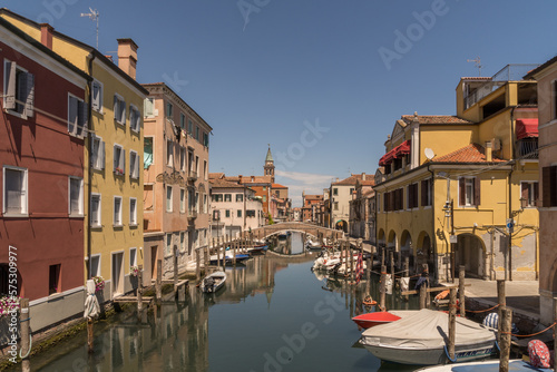 Chioggia city view along a canal. © Rhombur