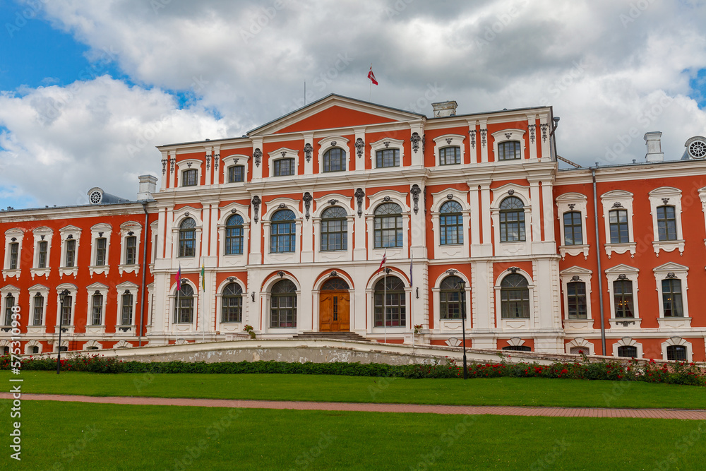 Jelgava Palace is the largest Baroque-style palace in the Baltic states, was built in the 18th century by Rastrelli. Jelgava, Latvia. Nowadays Latvia University of Agriculture.