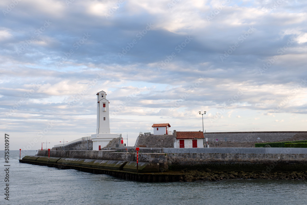 Saint-Jean-de-Luz harbor in the Basque coast