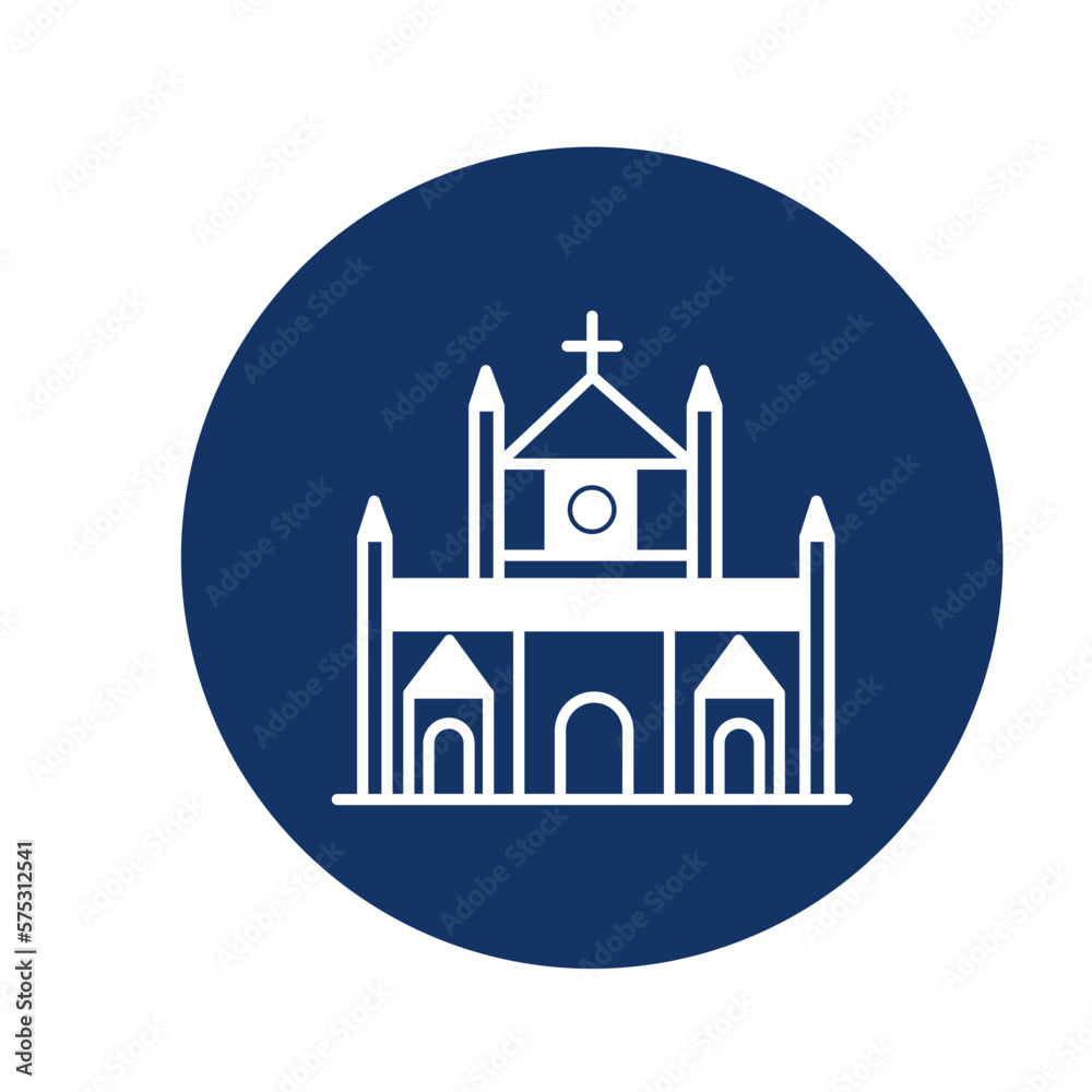 Church Vector Icon which can easily modify

