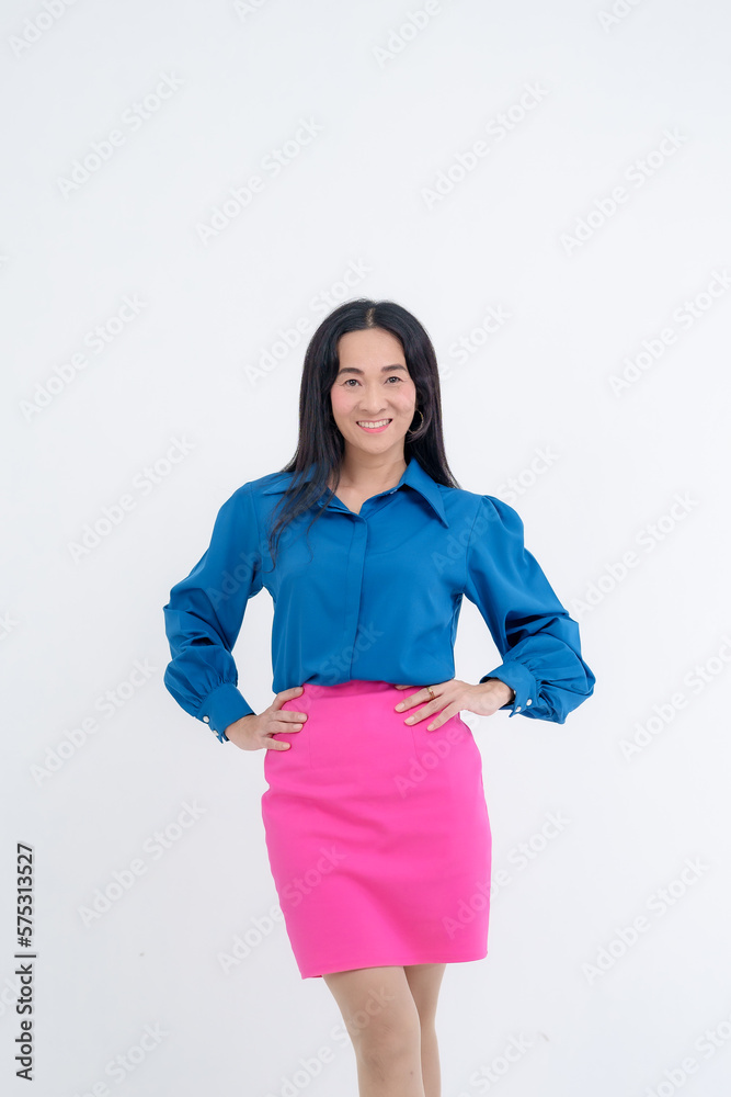 Portrait Confident Smile Business Designer Asian Woman Pink Office Suit Asian Business Girl Startup Success Leader Business Power Woman Executive Person Looking at Camera Copy Space Isolated White Portrait Confident Smile Business Designer Asian Woman Pink Office Suit Asian Business Girl Startup Success Leader Business Power Woman Executive Person Looking at Camera Copy Space Isolated White