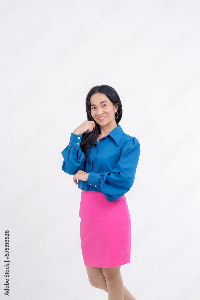 Portrait Confident Smile Business Designer Asian Woman Pink Office Suit Asian Business Girl Startup Success Leader Business Power Woman Executive Person Looking at Camera Copy Space Isolated White Portrait Confident Smile Business Designer Asian Woman Pink Office Suit Asian Business Girl Startup Success Leader Business Power Woman Executive Person Looking at Camera Copy Space Isolated White