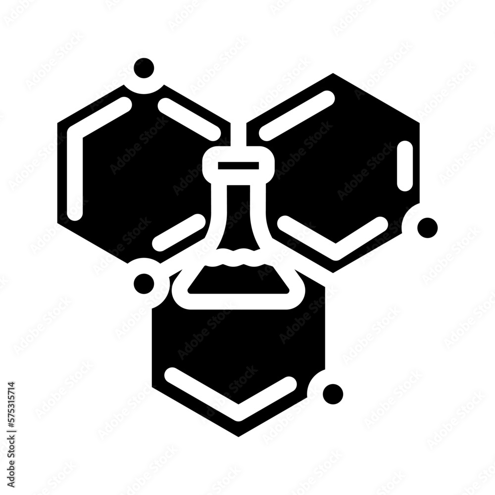 scientific molecular structure glyph icon vector illustration scientific molecular structure glyph icon vector illustration