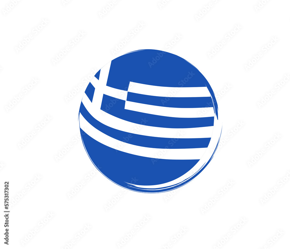 Greece flag design illustration, simple icon flag design with elegant concept Greece flag design illustration, simple icon flag design with elegant concept