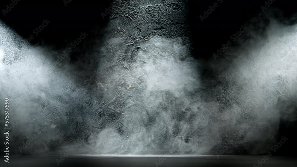 Super Slow Motion Shot of Atmospheric Smoke Abstract Color Background at 1000fps.