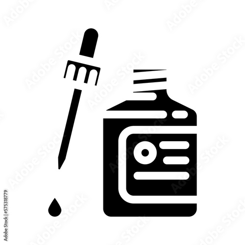 oil cream product glyph icon vector illustration
