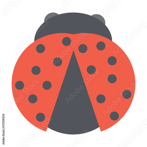Simple ladybug icon design