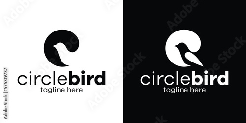 logo design illustration bird icon vector