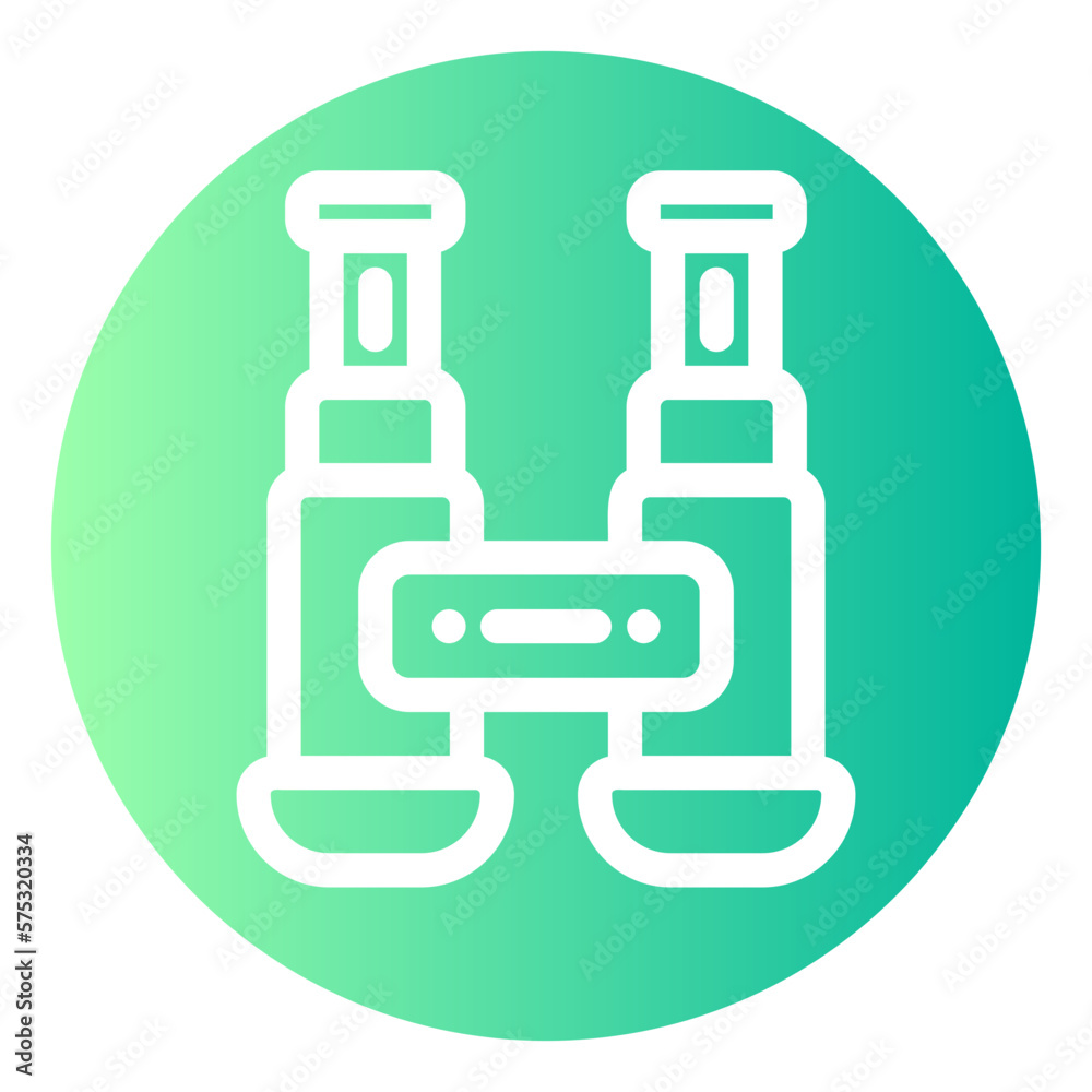binoculars gradient icon binoculars gradient icon