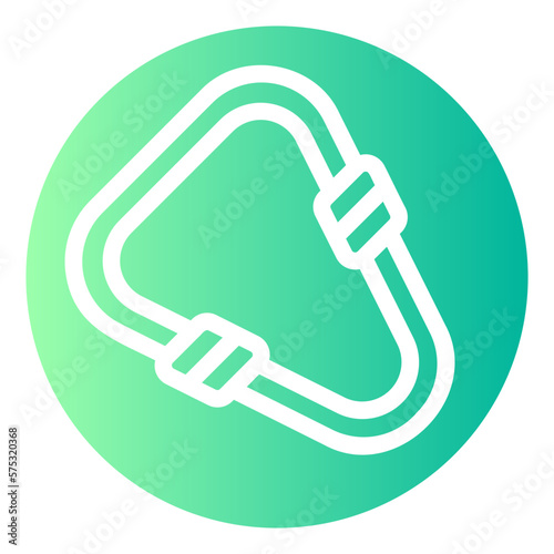 carabiner gradient icon