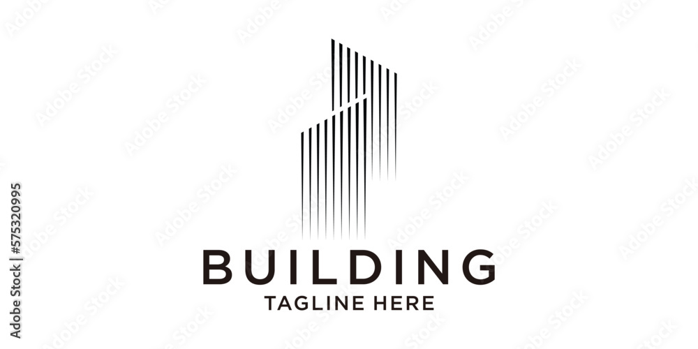 logo design illustration building abstract icon vector logo design illustration building abstract icon vector