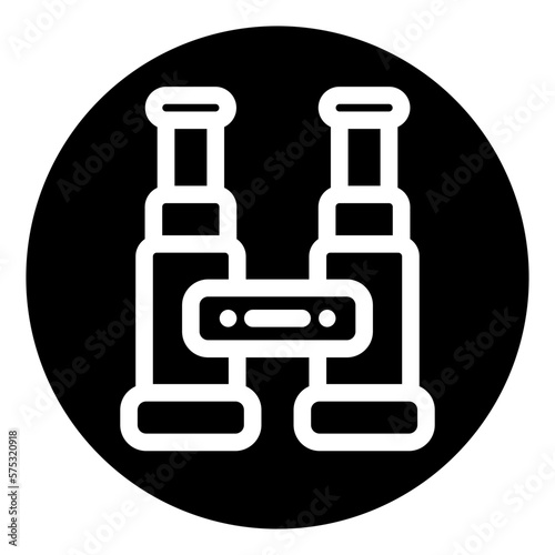 binoculars glyph icon