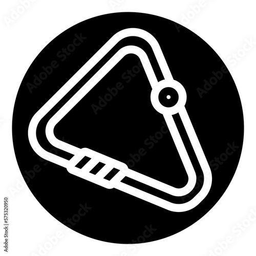 carabiner glyph icon