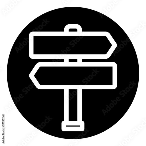 signpost glyph icon