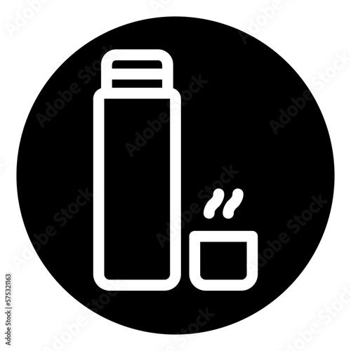 thermos glyph icon