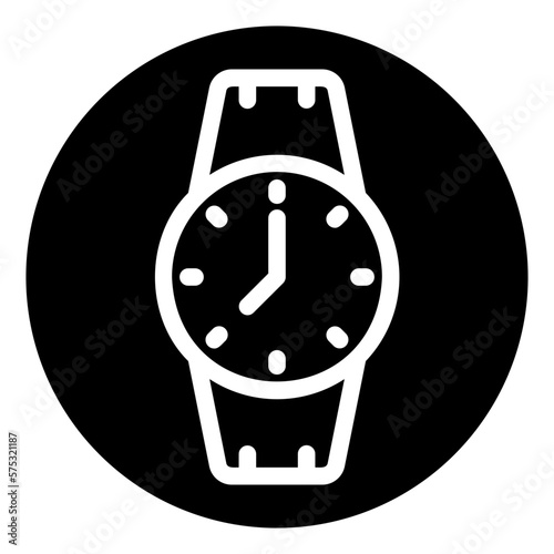 wristwatch glyph icon