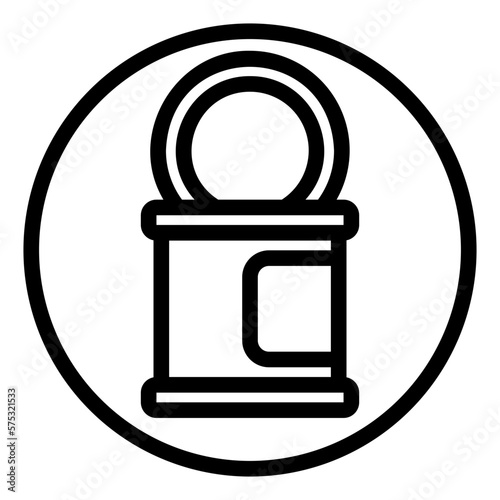 canned food line icon