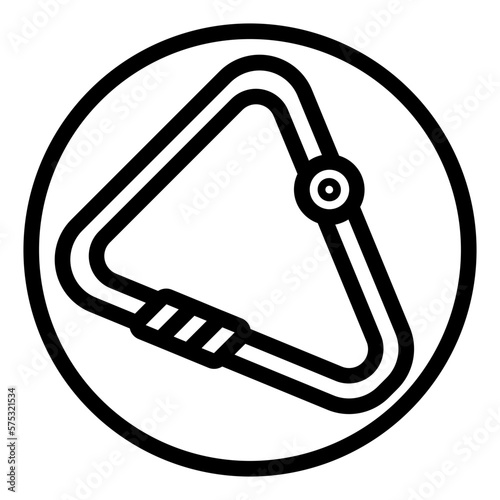 carabiner line icon