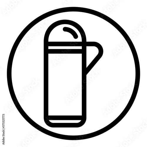 thermos line icon
