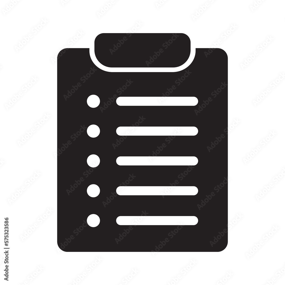 Clipboard and checklist icon. Project management, questionnaire icon. To do list vector icon for web site and app design.