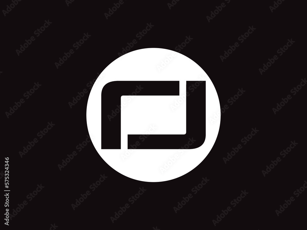 Simple Logo Template for Letters R, J, and O. Simple Logo Template for Letters R, J, and O.