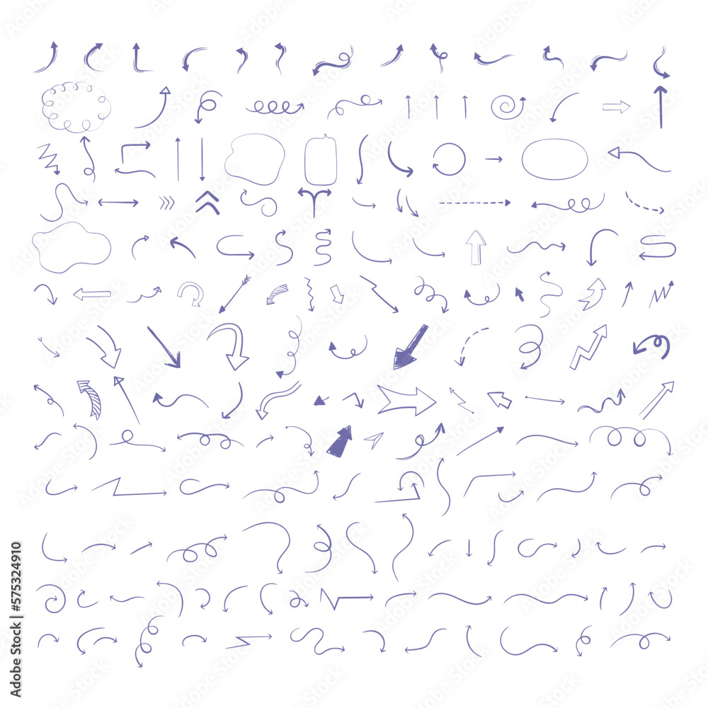 Arrows set infographic, doodle and line, Arrows element icon collection. Arrows set infographic, doodle and line, Arrows element icon collection.