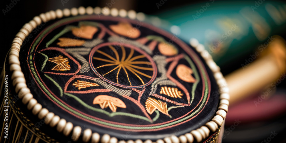 Cultural Significance of Traditional Nigerian Talking Drum at Ceremony