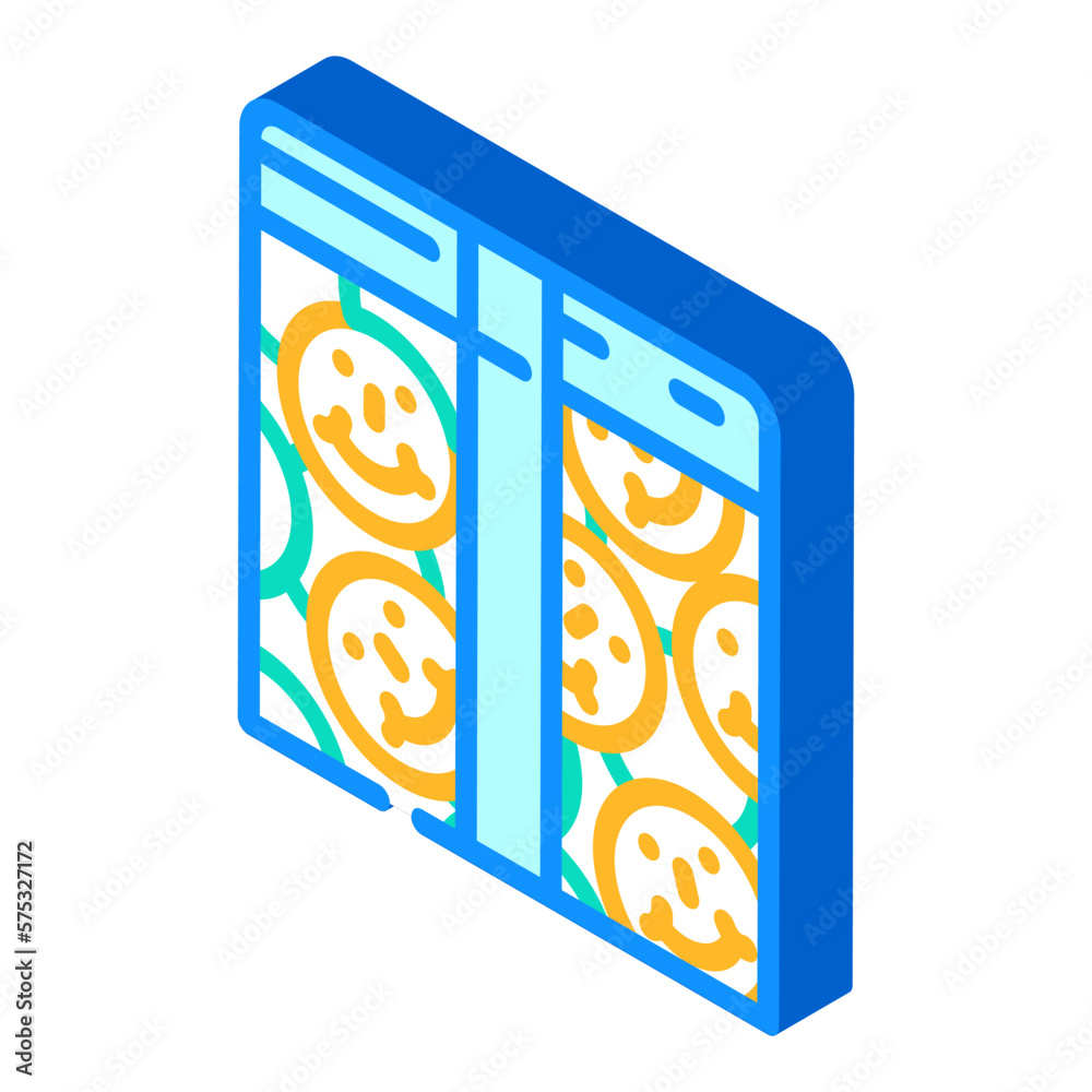 happy gift box isometric icon vector illustration happy gift box isometric icon vector illustration