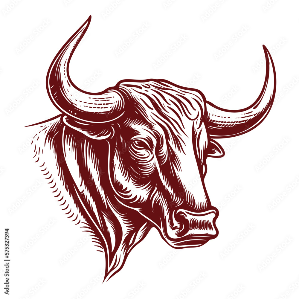 Bull head logo icon vector illustration. 19511232 Vector Art at Vecteezy