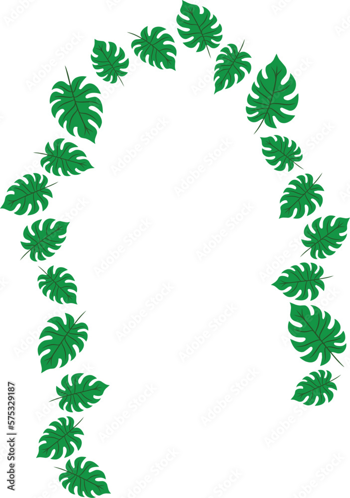 monstera leaf decoration illustration monstera leaf decoration illustration