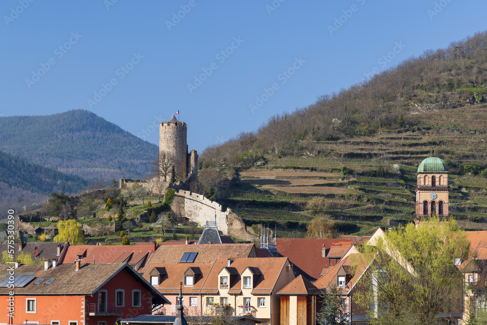 Kaysersberg castle, Chateau de Kaysersberg, Alsace, France