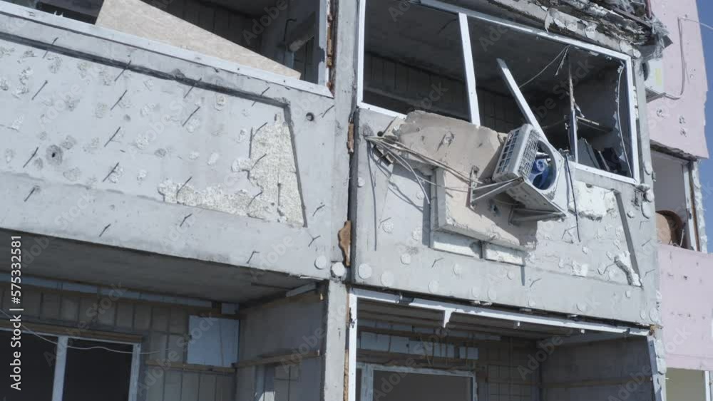 Destruction caused by war in Ukraine. Bakhmut. Aerial. Destruction caused by war in Ukraine. Bakhmut. Aerial.