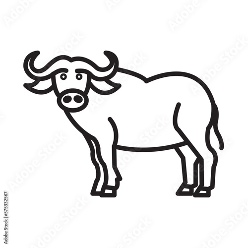 BUFFALO design vector icon