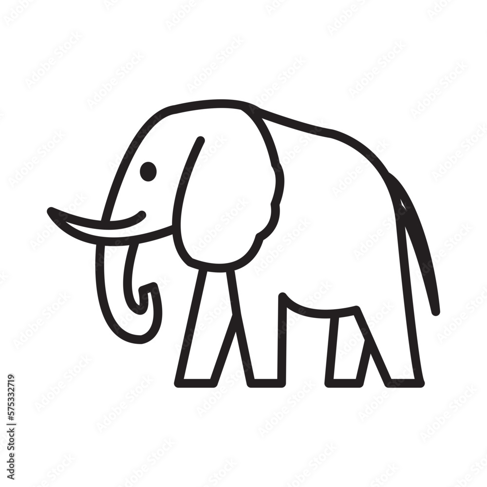 ELEPHANT design vector icon ELEPHANT design vector icon