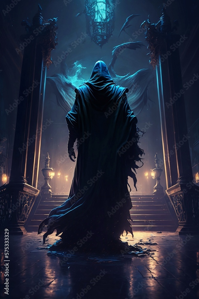 Obraz premium Person in the night digital art