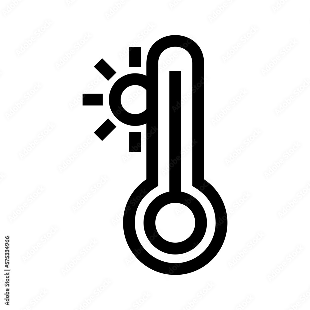 temperature icon or logo isolated sign symbol vector illustration - high quality black style vector icons temperature icon or logo isolated sign symbol vector illustration - high quality black style vector icons