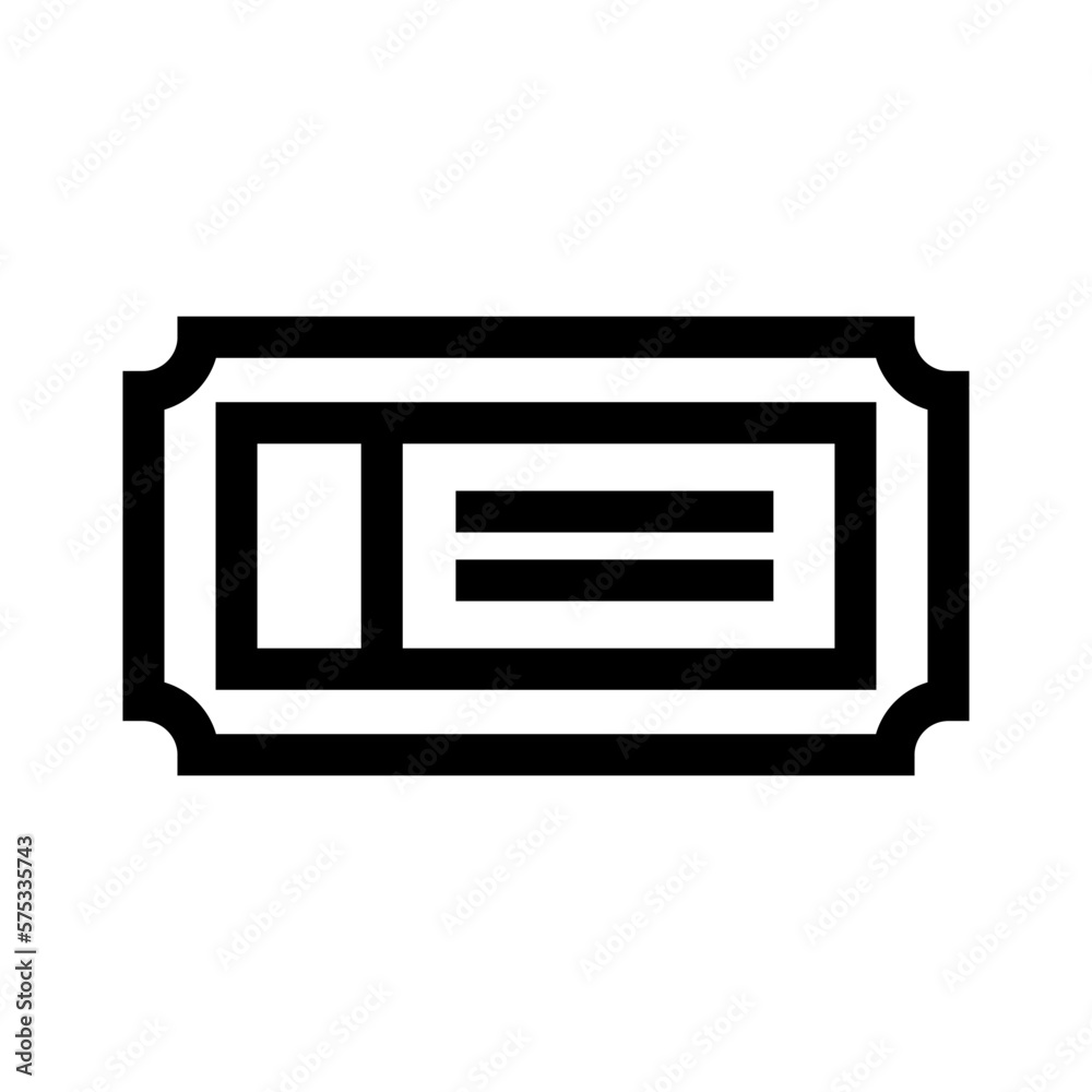 ticket icon or logo isolated sign symbol vector illustration - high quality black style vector icons ticket icon or logo isolated sign symbol vector illustration - high quality black style vector icons
