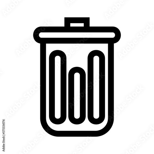 trash icon or logo isolated sign symbol vector illustration - high quality black style vector icons