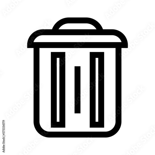 trash icon or logo isolated sign symbol vector illustration - high quality black style vector icons