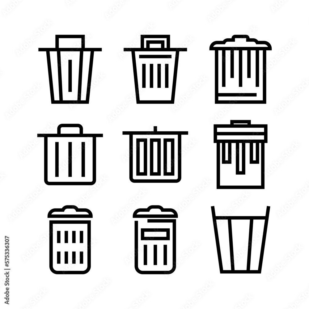 trash icon or logo isolated sign symbol vector illustration - high quality black style vector icons trash icon or logo isolated sign symbol vector illustration - high quality black style vector icons
