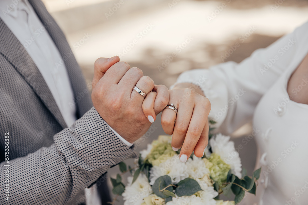 Husband Wife Wedding Rings On Wooden Stock Photo 437229358 | Shutterstock