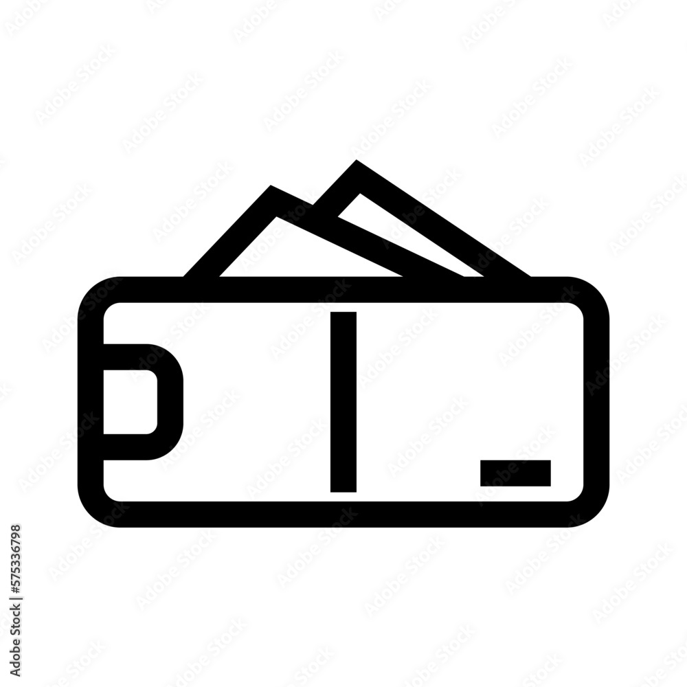 wallet icon or logo isolated sign symbol vector illustration - high quality black style vector icons wallet icon or logo isolated sign symbol vector illustration - high quality black style vector icons