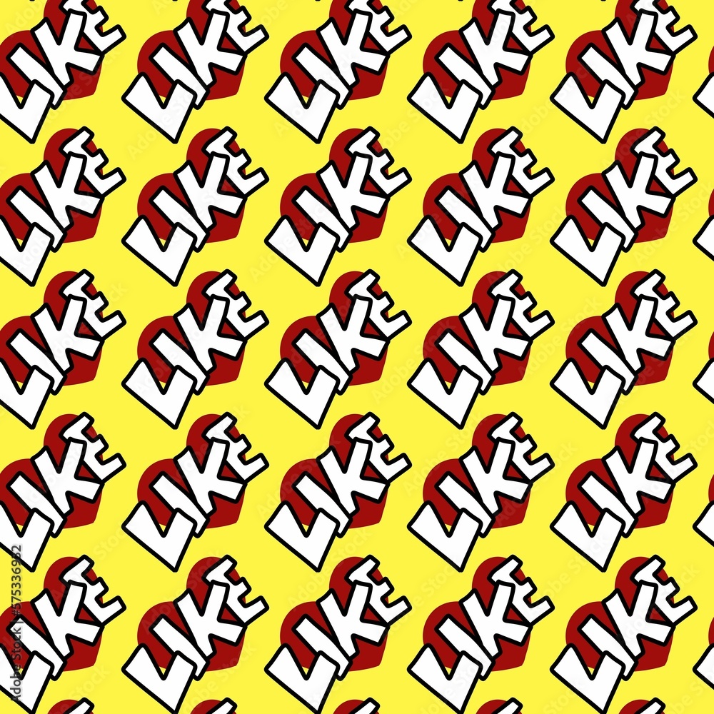 seamless pattern of text LIKE seamless pattern of text LIKE