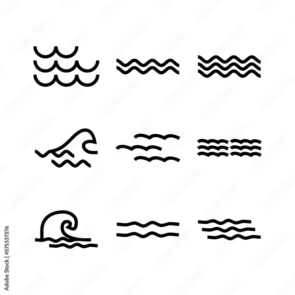 wave icon or logo isolated sign symbol vector illustration - high quality black style vector icons wave icon or logo isolated sign symbol vector illustration - high quality black style vector icons